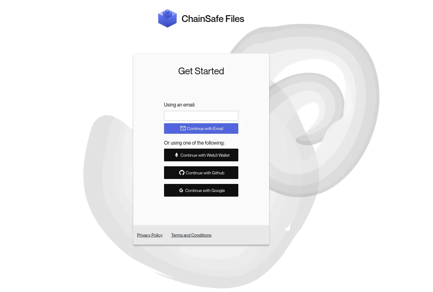 Get Started with ChainSafe Files